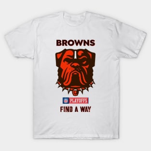 Cleveland Browns Playoffs Find A Way T-Shirt